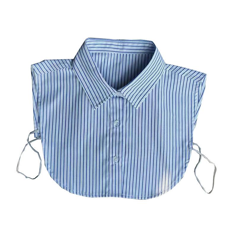 24 Years Old Versatile Shirt Collar Pointed Collar Striped Fake Collar Women'S Shirt Collar Men'S Fake Collar