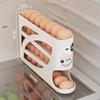 Plastic Egg Roller Rack Large Capacity Refrigerator Egg Storage Box Egg Dispenser  Household