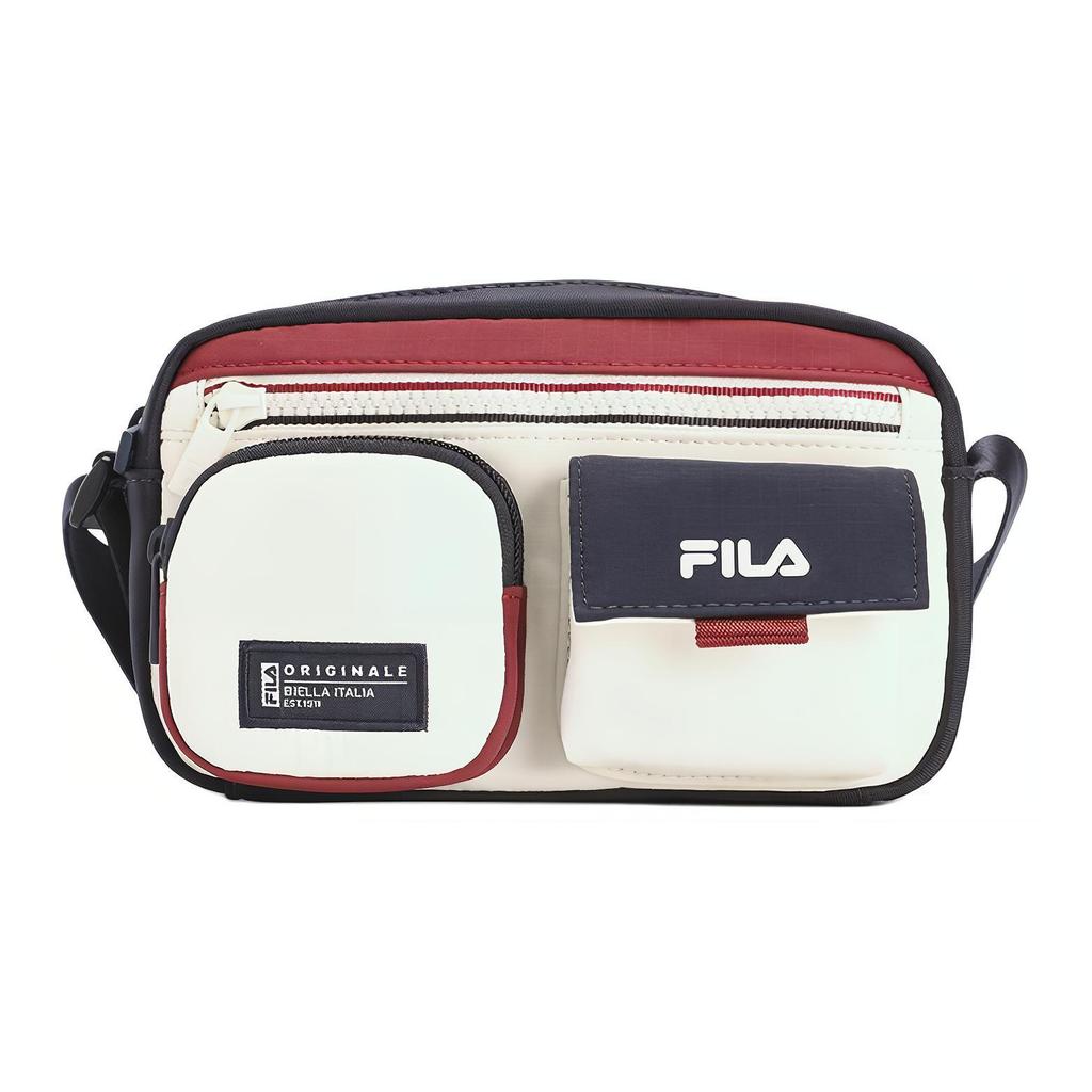 New FILA Fabric Shoulder Bag, Crossbody Bag Extra Small Women's Pear Blossom White F13W449165F-IV