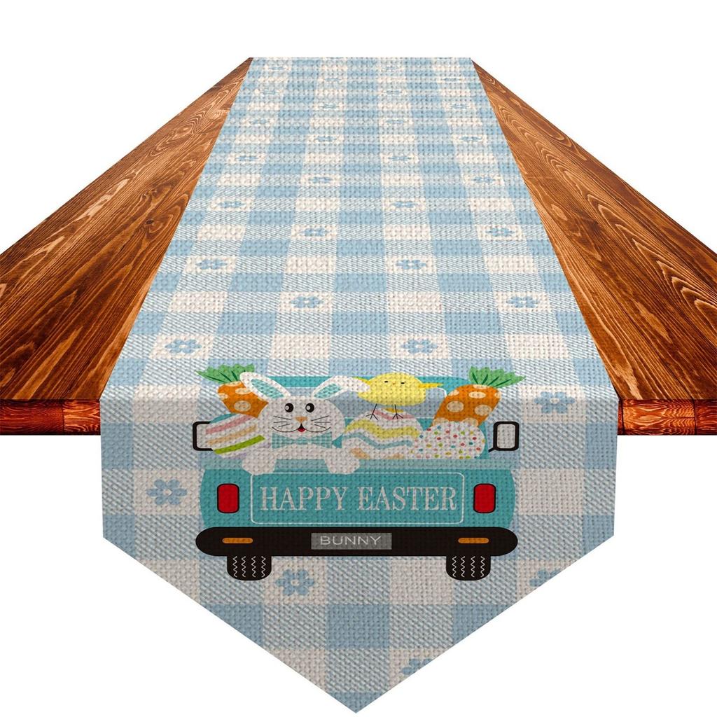 Пасхальный Кролик Стол Пасхальный Кролик Цветочная Скатерть С Узорами Весна Пасха Праздничная Вечеринка