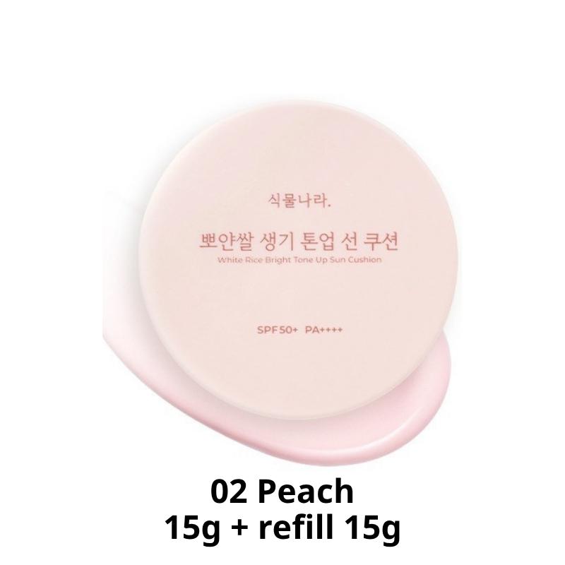 [Shingmulnara] Набор сменных блоков White Rice Bright Tone-Up Sun Cushion (30 г / 1,06 унции)