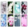 Black Tpu Case For Huawei P30 Lite P30 Pro P40 Case For Huawei P40 LITE E P Smart 2020 Case Cover Orchid Flowers Colorfu