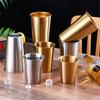 260-600ML 304 Stainless Steel Metal Cup Whisky Beer Cups White Wine Coffee Tumbler Travel Camping Mugs Drinking Coffee Tea Mug