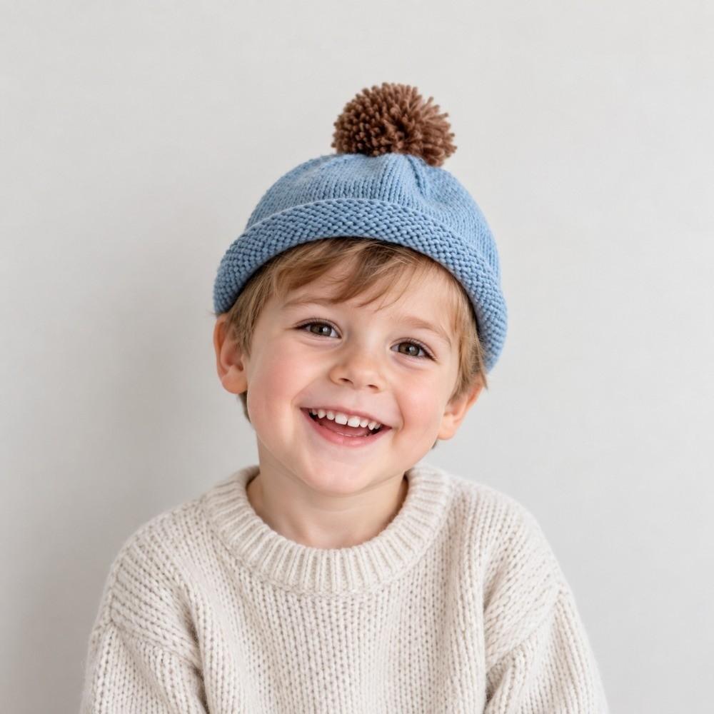 Windproof Children Head Cap Keep Warm Beanie Cap Comfortable Kids Winter Hat Winter