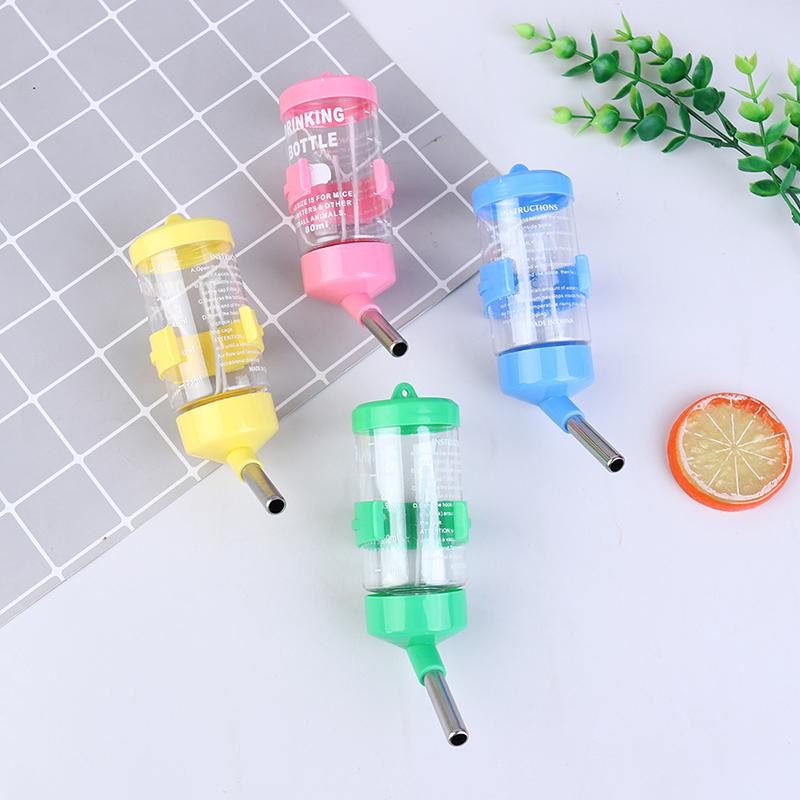 Plastic Hamster Drinker Water Bottle Dispenser Feeder Hanging Fountain