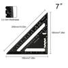 Inch Metric Angle Ruler 7Inch Triangle Ruler Aluminium Alloy Carpenter Tools New Measurement Tool