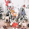 Simple Hang Design For Parties Gifts Elk Pendant Hanging Ornaments Wooden For Holiday Decor Creative Christmas Decoration Colorful Christmas Tree