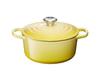 Литая эмалированная кастрюля Le Creuset Signature Cocotte Ronde 18 см Soleil Gas IH, совместимая с японской духовкой [Авторизованный продукт]