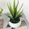 Simulation Aloe Mini Potted Plant Simulation Potted Plant Artificial Plastic Display Mold Bonsai for Home Decor