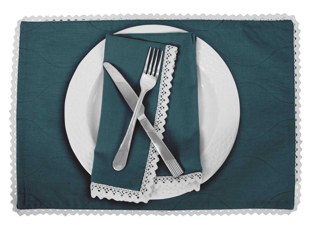 Vargottam Черный домашний декор хлопок гибкая двусторонняя ткань белые кружевные салфетки столовые коврики-набор из