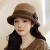 Модная шляпа-клош, женская винтажная модная шляпа-рыбак, осенне-зимний всесезонный модный аксессуар, зимняя шляпа для женщин, женские зимние шляпы