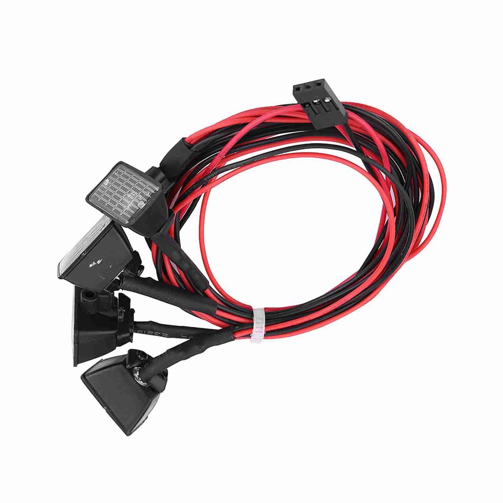 RC Crawler Roof Lights LEDs Light Bar Lamp Accessory for Axial Scx10 Traxxas Trx-4 Car (White)