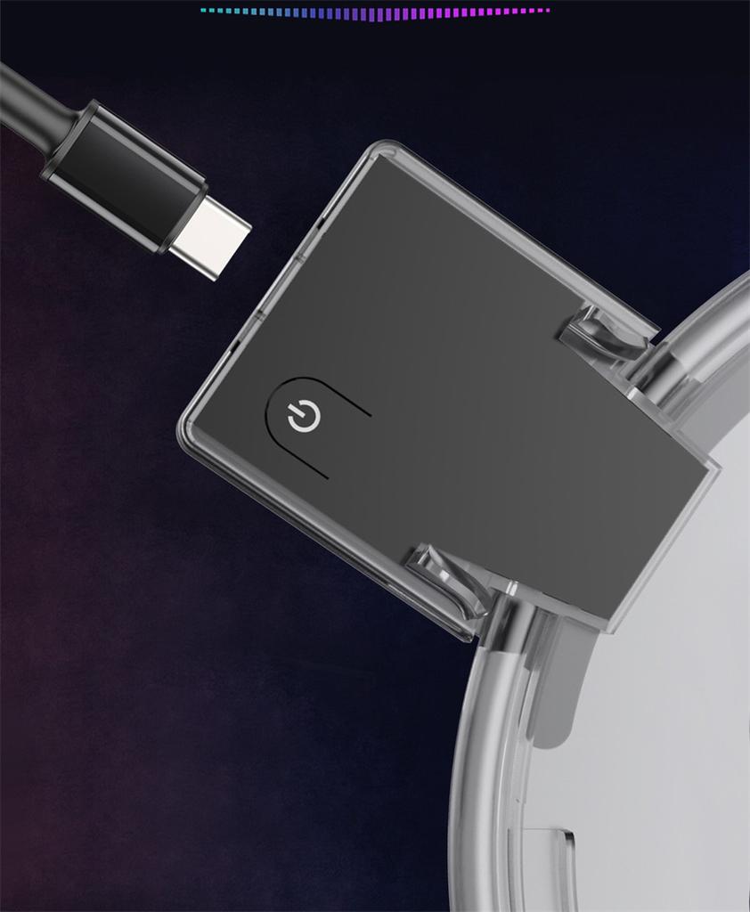 Светящаяся подставка с крутым градиентом, красочная RGB зарядная подставка-лоток, подставка для Playstation 5