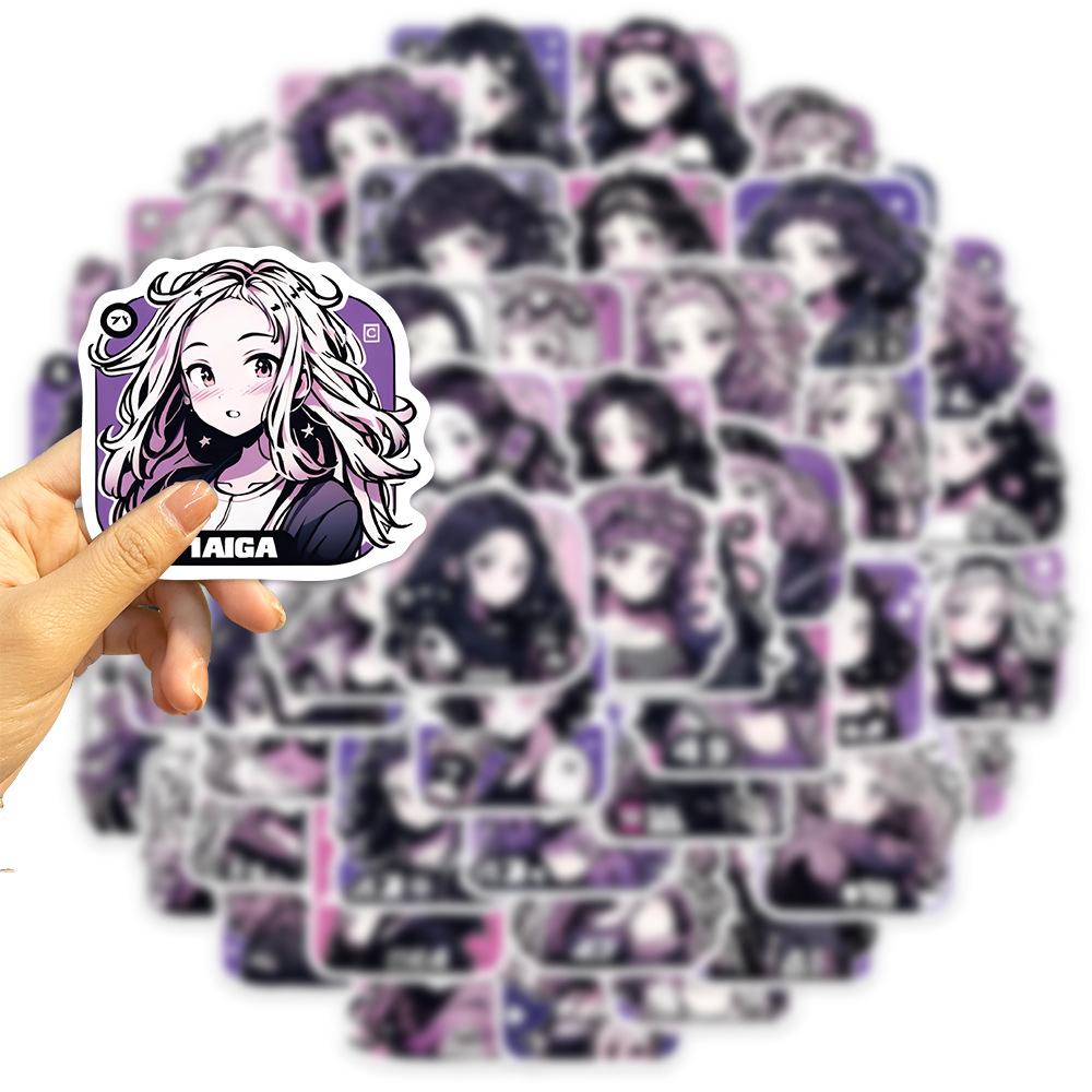 58 Retro Girl Avatars Graffiti Stickers Personalized Decorative Guitar Notebook Suitcase DIY Waterproof Stickers