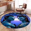 Avatar Printed Round Rug Carpet Chair Rug Area Rug Entryway Doormats,for Office Chair Living Room Bedroom Kitchen Room.