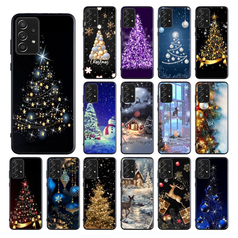 Merry Christmas Tree New Year Phone Case for Samsung Galaxy A35 A55 A54 A15 A25 A05s A05 A22 A24 A52 A33 A34 M34 M14 M54 M23