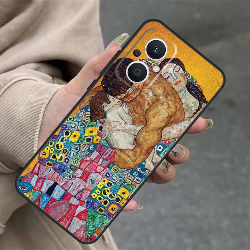 Чехол для телефона OPPO Reno 7 8 Lite 10 11 12 13 14 Pro 8T 12F 13F 14F, Чехол OPPO Find X8 X6 X9 Pro, Картина Густава Климта «Поцелуй»