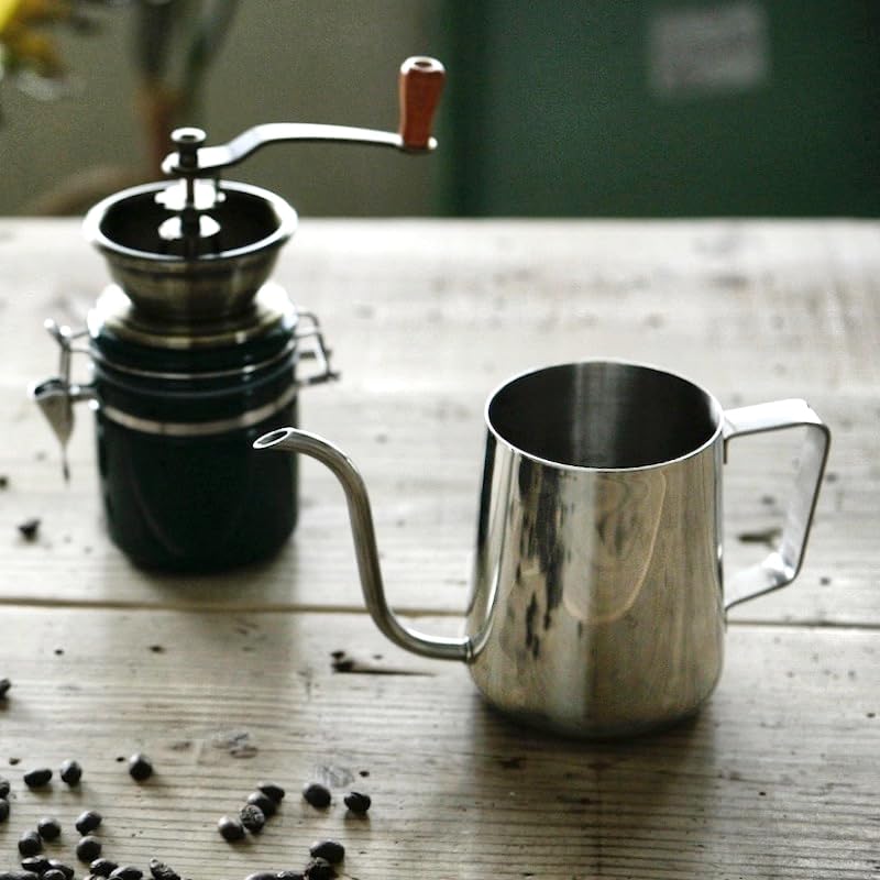 Dalton Нержавеющая сталь DripWater Pot 650 мл Ценность инструмента только для заливки Без крышки Кофейные принадлежности Кувшин для кухни Высота 12 см Ширина 20 см Глубина