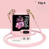 Пластиковый чехол-кроссбоди для телефона Galaxy Z Flip 6 для Samsung Galaxy Z Flip 6 5 Flip6 Flip5 5G Защитный противоударный чехол