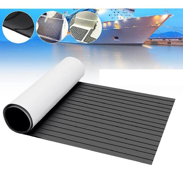 Self-Adhesive 2400x900x6mm Foam Teak Decking EVA Foam Marine Flooring Faux Teak Boat Yacht Accessories