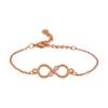 Браслет Infinity Estele с покрытием из розового золота и австрийскими кристаллами для женщин