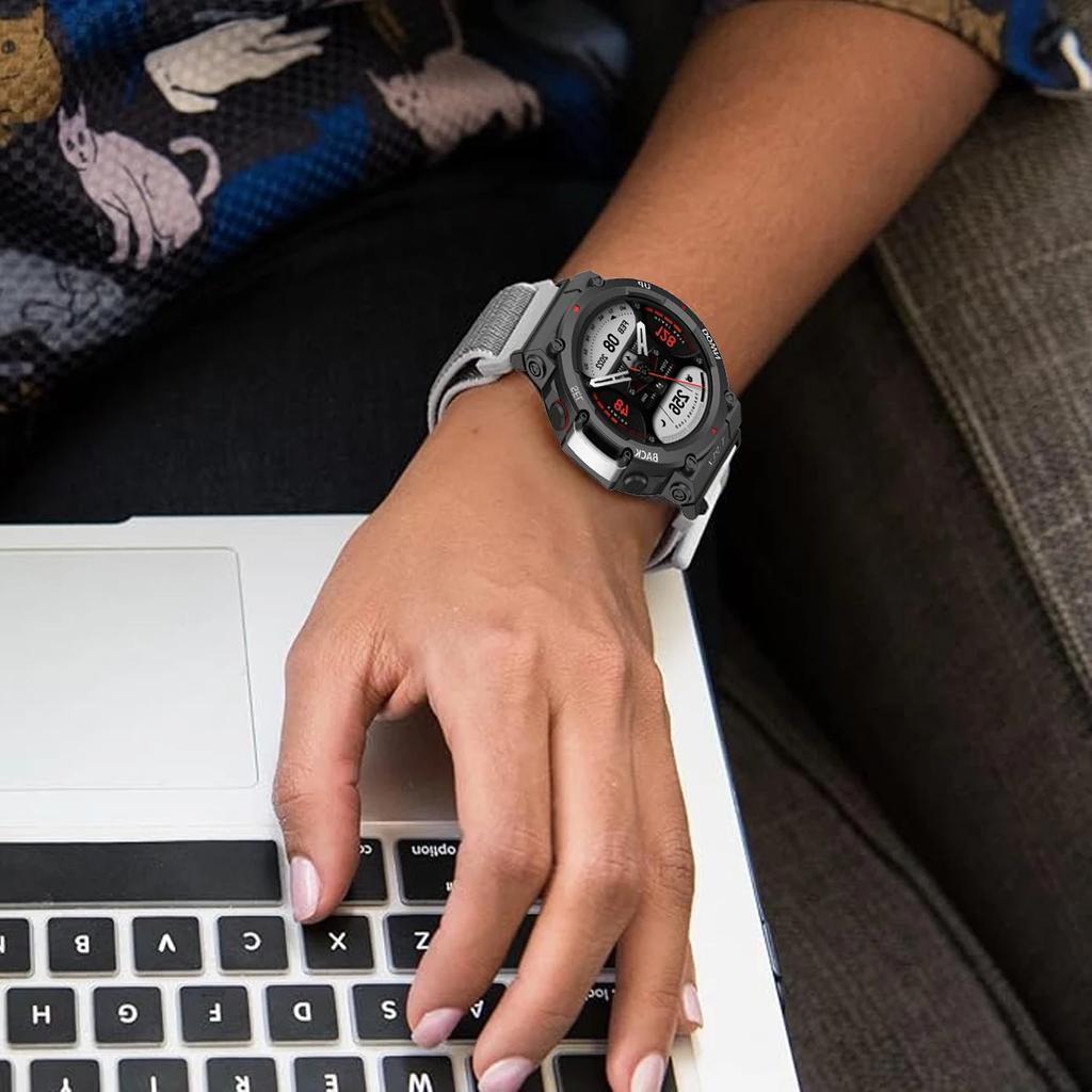 Нейлоновый ремешок-петля для умных часов Huami Amazfit T-REX 3/2, женский/мужской браслет для Amazfit T-Rex/T-Rex Pro, ремешок на запястье Correa