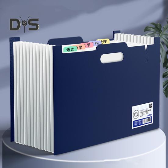 Папка-аккордеон, вертикальный органайзер для файлов, 13 карманов, папка с цветными этикетками для домашнего офиса, школы