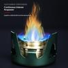 Портативная мини-спиртовая горелка, регулируемая огневая мощь, бензиновая плита, кронштейн из алюминиевого сплава, сверхлегкая латунная походная печь