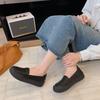 2025 весна и осень искусственная кожа мягкая подошва для среднего и пожилого возраста мама круглый носок одинарная обувь повседневная и удобная универсальная на плоской подошве