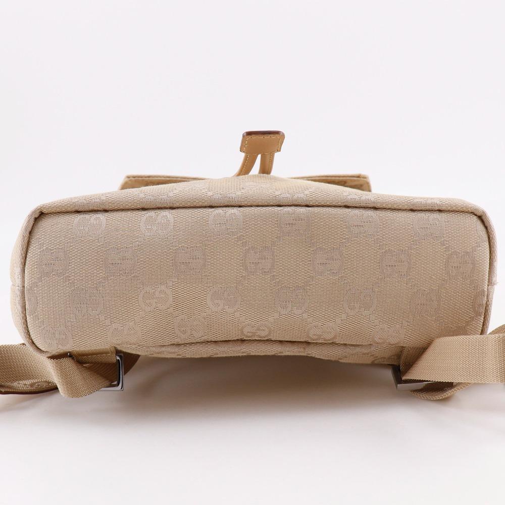 GUCCI Backpack Backpack Daypack 003.0242 beige GG canvas Women Used