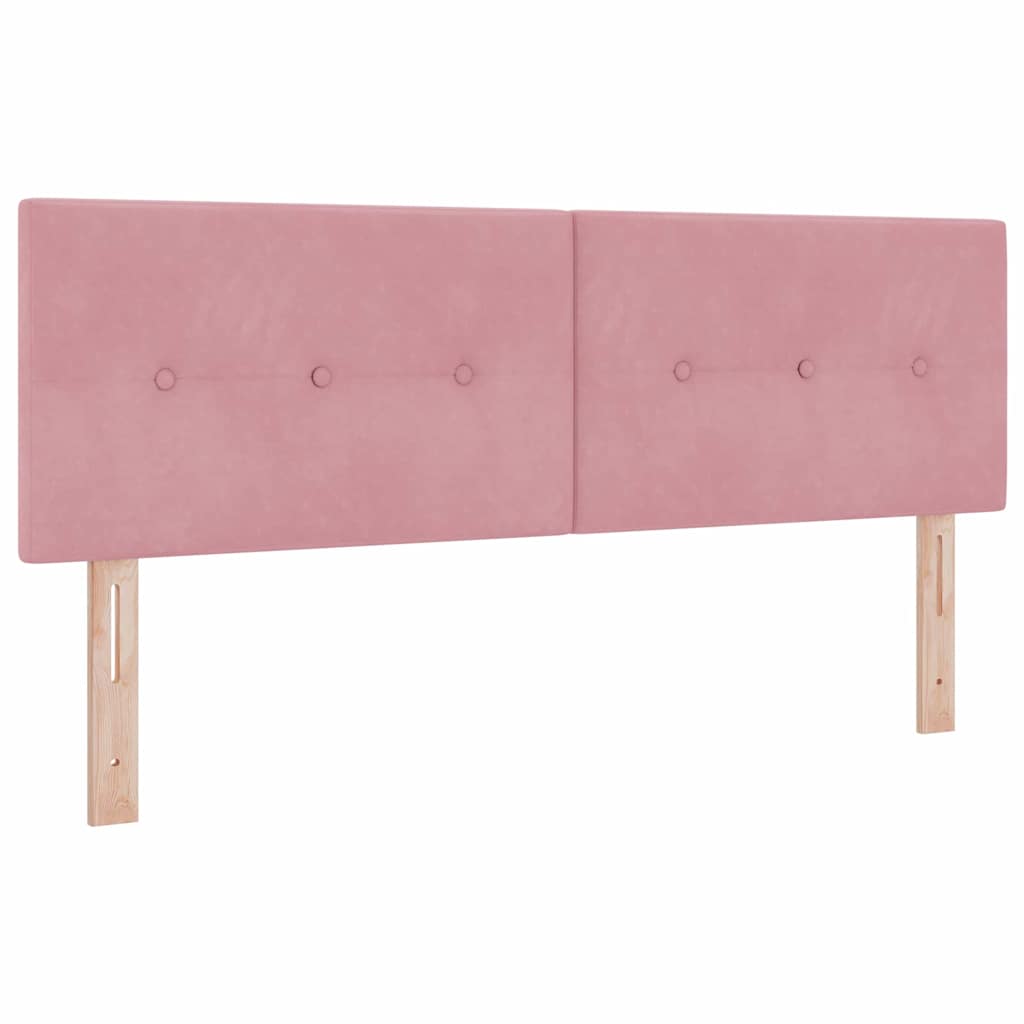 Headboard Pink 144 cm Velvet