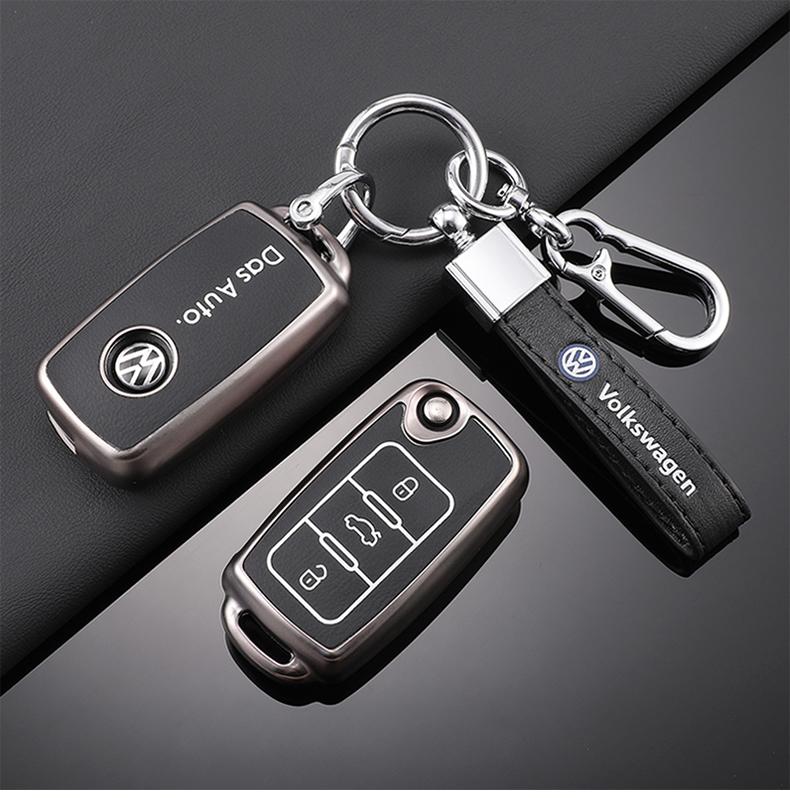 TPU Leather Car Remote Key Case Fob Cover Holder Shell For Volkswagen VW Polo Golf 7 MK7 Tiguan Passat Jetta E-golf Accessories Sk0