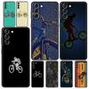 Чехол для телефона для велоспорта на горных велосипедах для Samsung Galaxy S24 S23 S22 5G S20 Ultra S21 FE S10 S9 Plus S10E S8 Lite 20 Мягкая TPU-накладка
