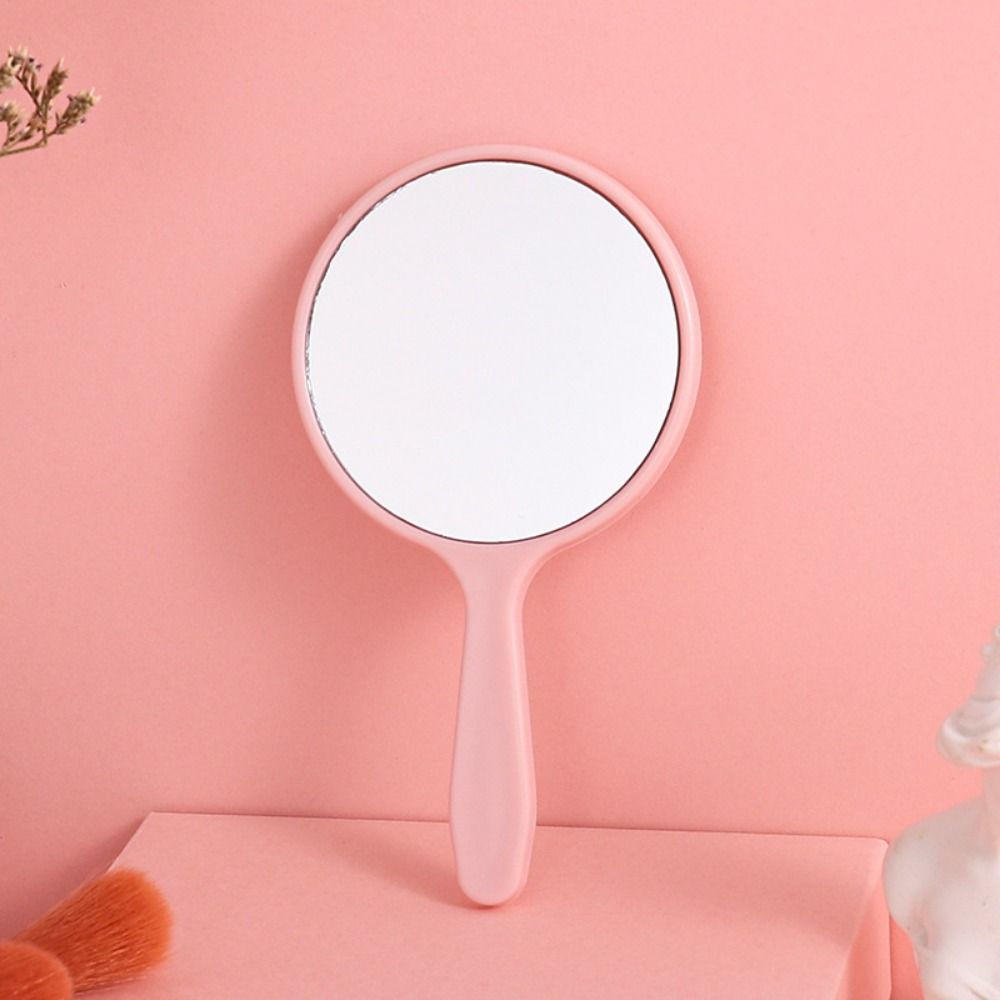 Small Round Handheld Mirror DIY Portable Mirror Fashion Makeup Mirror  Bedroom