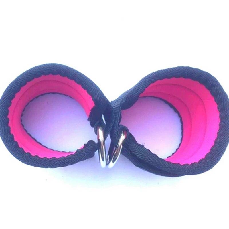 Эспандер для бодибилдинга, D-образное кольцо, ремешок на щиколотке, пряжка для тренажерного зала, новейшие манжеты на щиколотке с несколькими бедрами, силовая веревка для поднятия тяжестей, фитнес-веревки