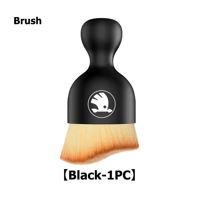 KEOW9 For Skoda Soft Car Interior Detailing Brush Air Vent Dust Cleaner Tool Accessories Octavia A5 A7 RS Fabia Superb Rapid Karoq