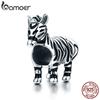 BAMOER Authentic 925 Sterling Silver Lovely Zebra Bead & Charm Fit Bracelet & Necklace DIY