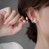Earrings Tulip Rhinestone Jewelry Pearl Stud Earrings Korean Style Earrings Women Zinc Zinc Alloy Earrings