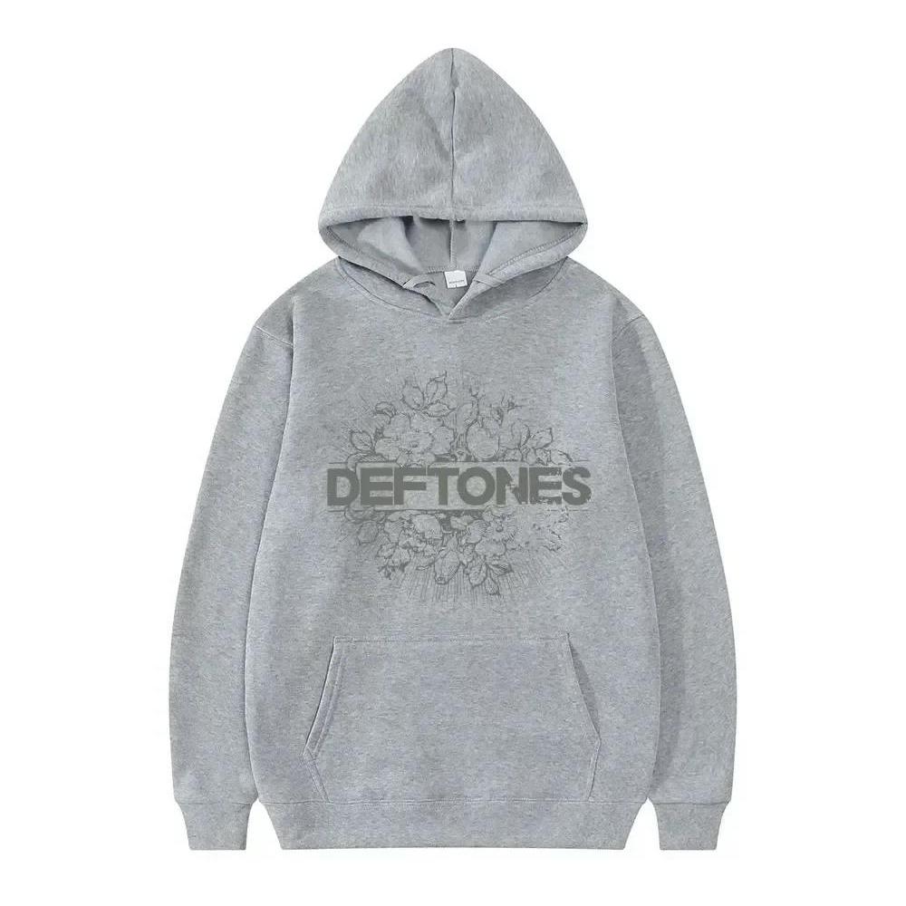 Новые Модные Женские Худи Deftones с Популярным Принтом Больших Размеров Ретро Панк Свитшот Личность Уличная Одежда