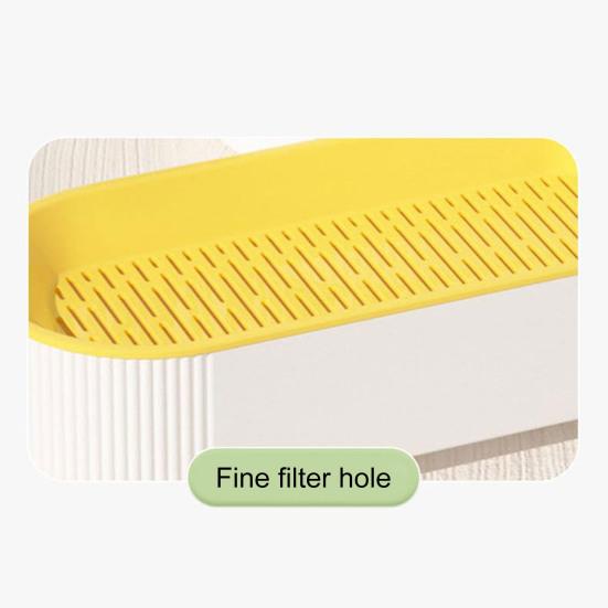 Cat Grass Planter Soilless Planting Visible Water Level Drain Grid U-hole Sturdy Sink Detachable Catnip Grow Box Pet Supply