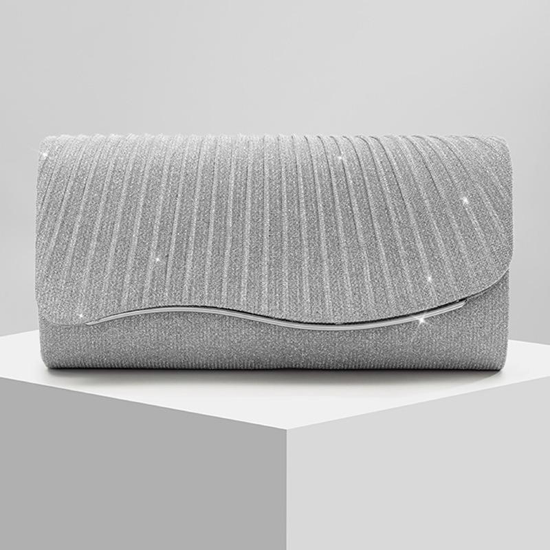 Новая женская блестящая вечерняя сумка, свадебная сумка, банкетная универсальная сумка через плечо, сумка-кроссбоди на цепочке