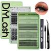 Capacity Diy Large Eyelash Extension Set Natural Thick D Curl Segmented Selfgrafting Single Cluster Blossom Lashes