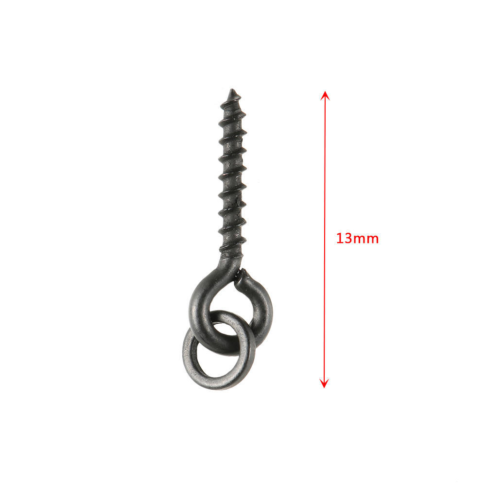 100Pcs Threaded Boilie Bait Screws for Carp Hair Rigs Hooks Carp Fishing Terminal Tackle