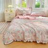 1pc Floral Summer Quilt - Lightweight, Breathable & Light Beige-Friendly Polyester Fabric for All Seasons