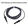 Reusable Monopolar Connecting Cable 4mm Banana To 4mm Banana Socket Silicone Cable Nylon Fiber Connector