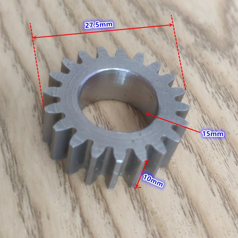 #45 carbon steel 1.25M 20T metal gear , OD 27.5mm 20teeth spur gear ~