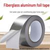Лента из стекловолокна с алюминиевой фольгой - Толщина 0,15 мм, Огнестойкая, Термостойкая, Водонепроницаемая, Устойчивая к разрыву, Изолирующая.