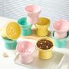 Multi-use Pet High Foot Bowl Slanted Mouth Dog Feeding Basin Cat Slow Food Bowl  Kitten Puppy
