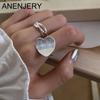 Simple Love Heart Rings for Women Trendy Niche Design Open Ring Party Jewelry Girls Birthday Anillos Gift