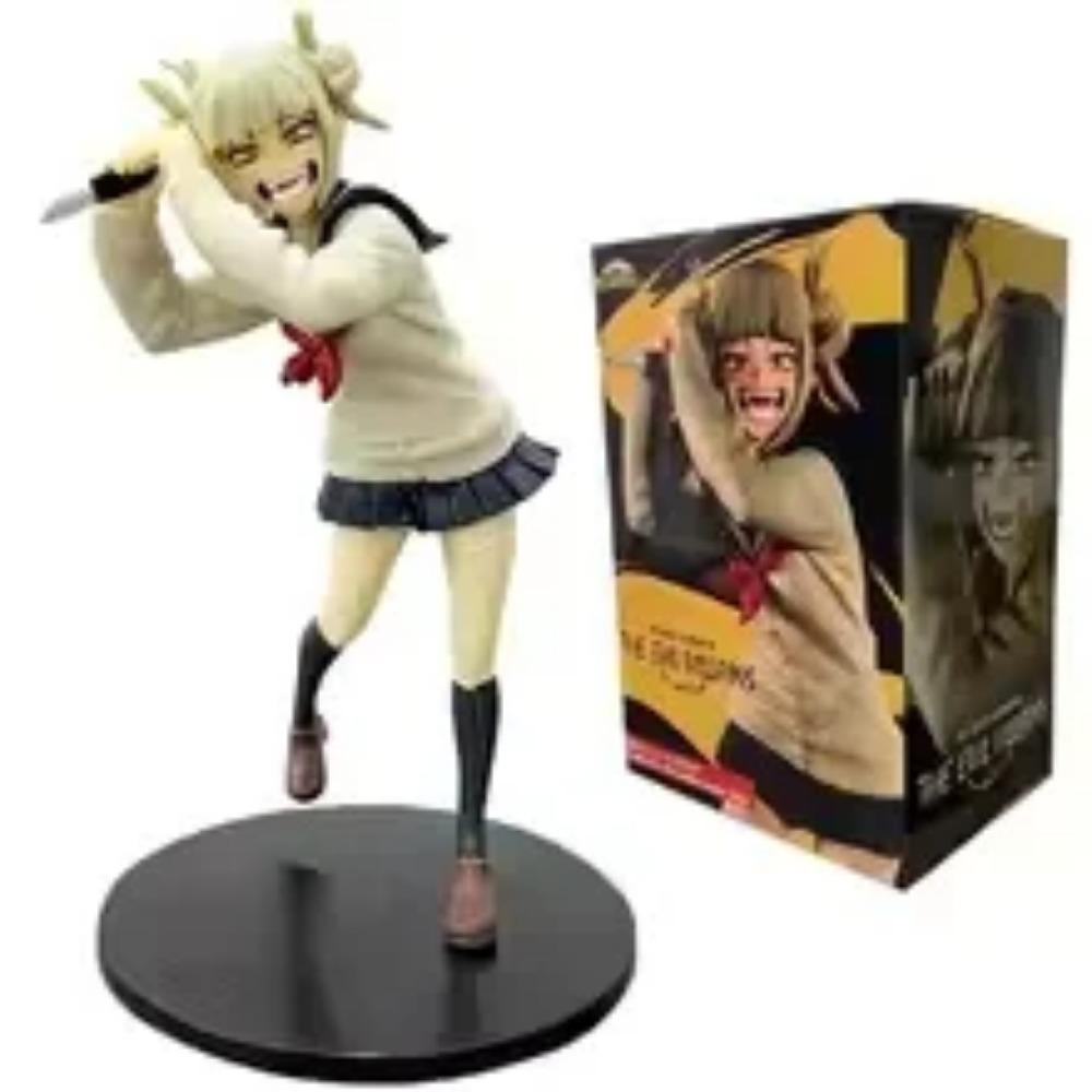My Hero Academia Himiko Toga Anime Figure in Cute Uniform Battle Version Desk Ornament Collectible Model Toy Gift for Fans